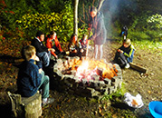 Wald und Hütten Sommerferienlager