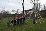 Tipi bauen