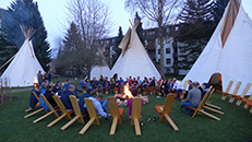 Tipi bauen