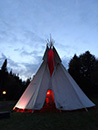 Tipi bauen